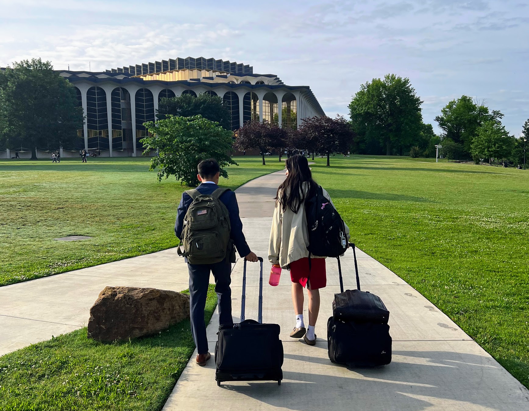 Students in action or community gathering